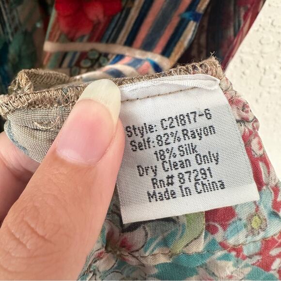 Johnny Was Stine Long Tunic Velvet Dress XXL - Picture 6 of 8